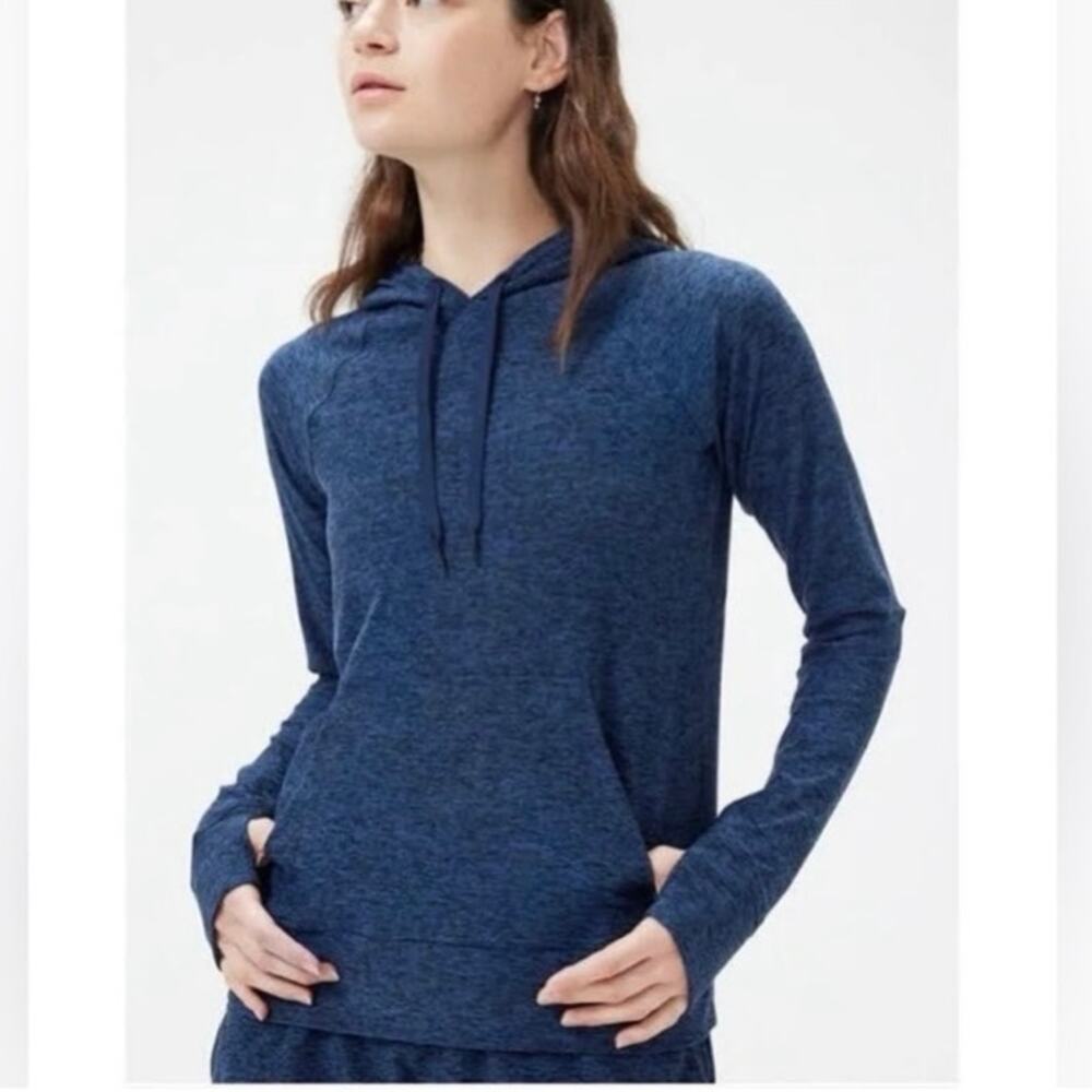 Women’s Outdoor Voices All Day Hoodie in Heather Navy SZ S